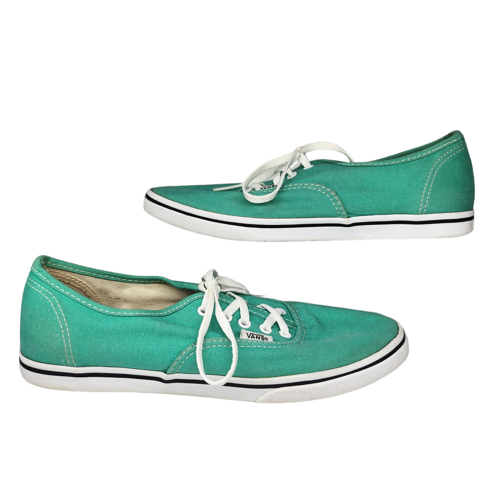 Vans Shoes Womens 9 Mens 7.5 Turquoise Blue Green Low Top Sneakers Skater